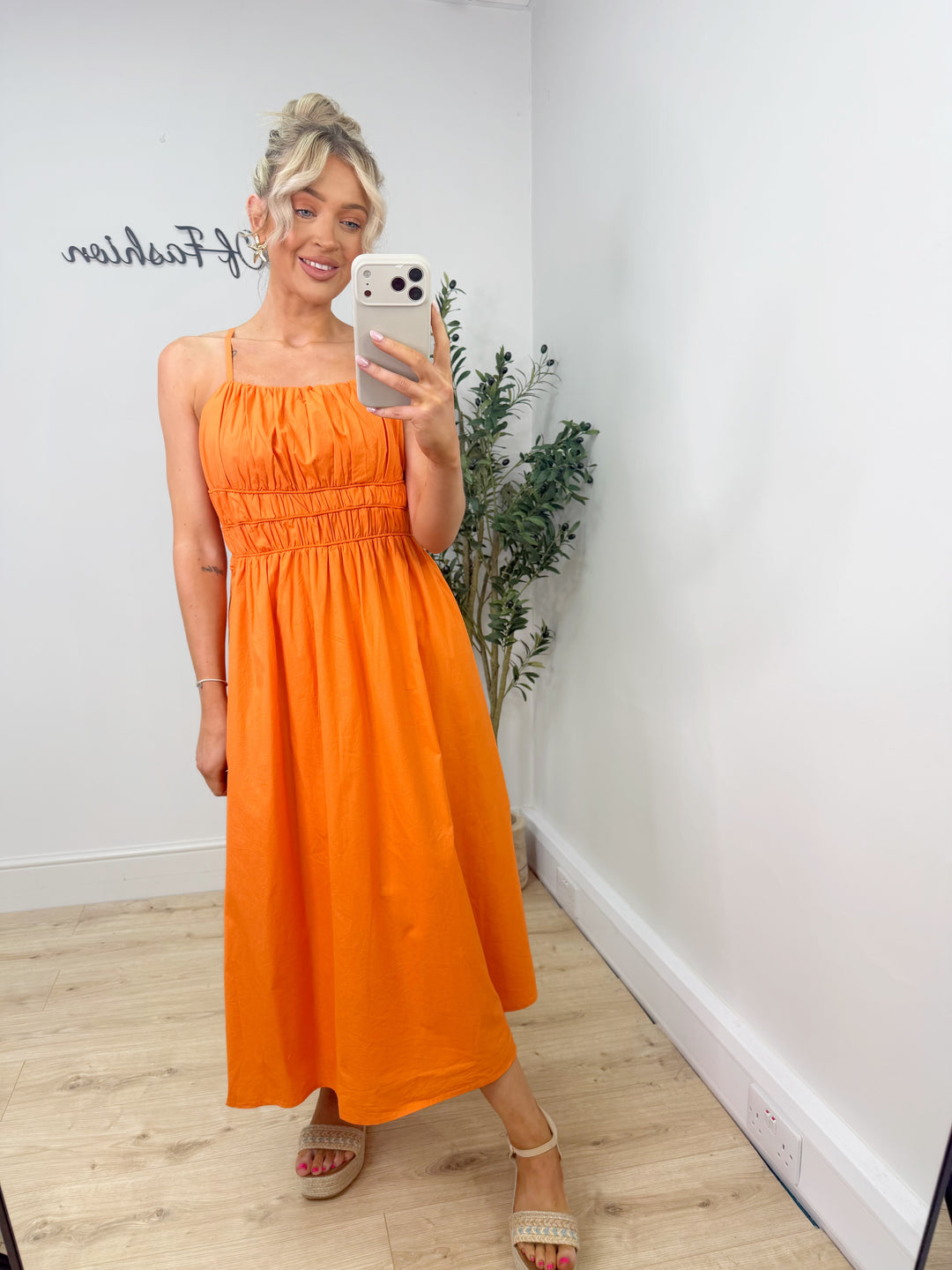 Cleo Dress - Orange