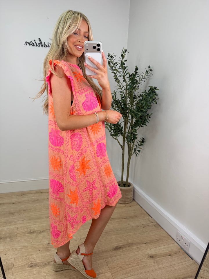 Seaside Dress - Orange