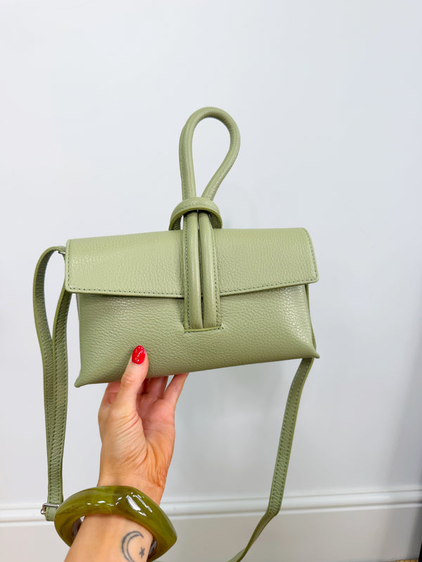 Loop Bag - Real Leather Pistachio