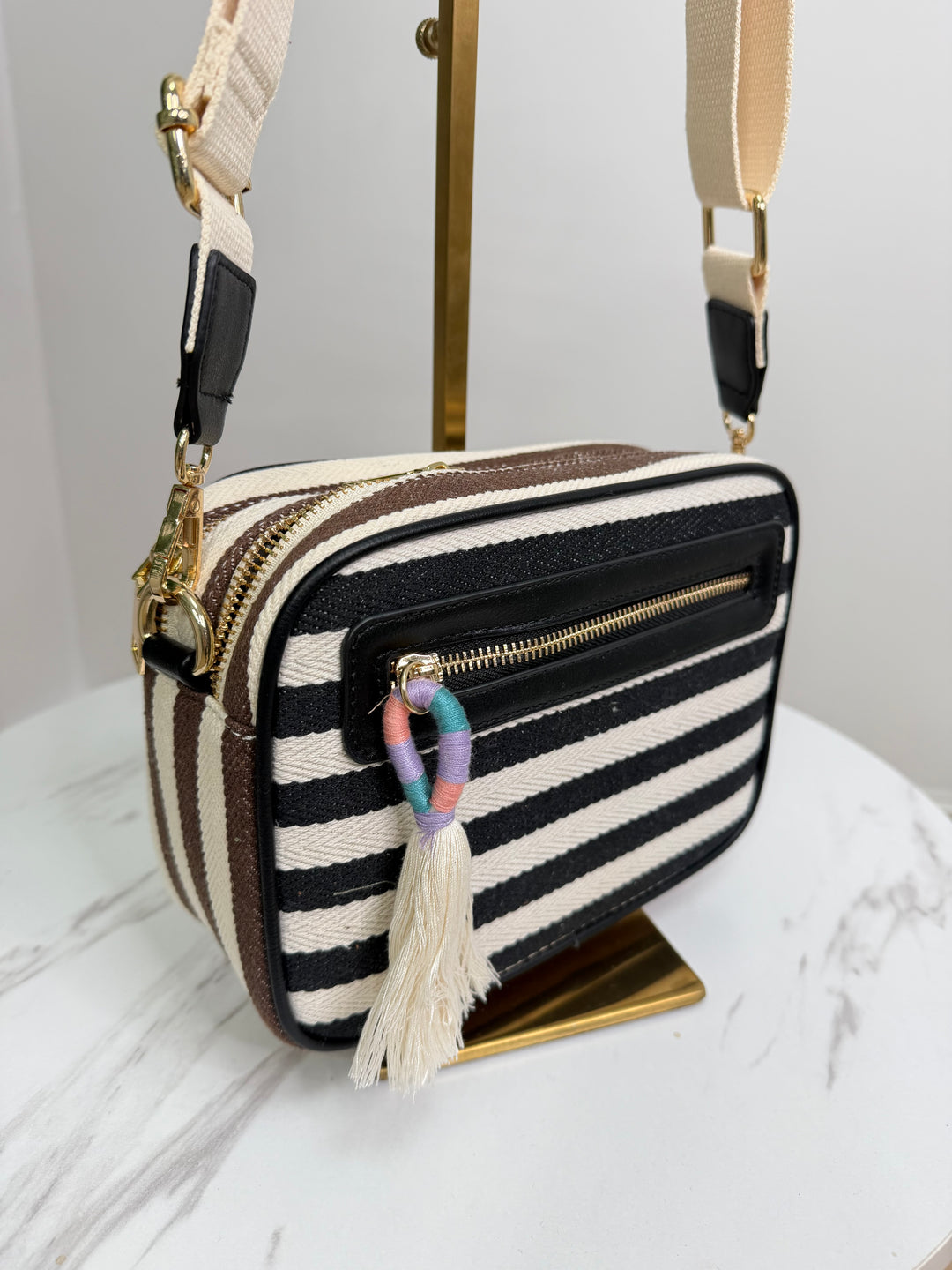 Kiki Bag - Chocolate & Black