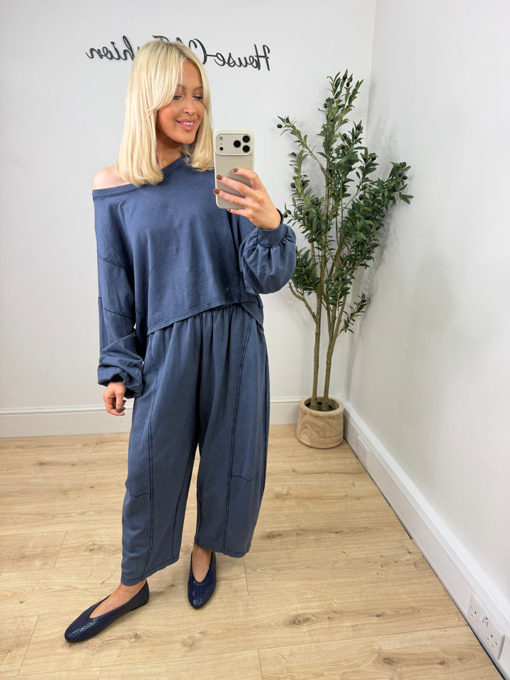Hazel Sweat Pants - Navy