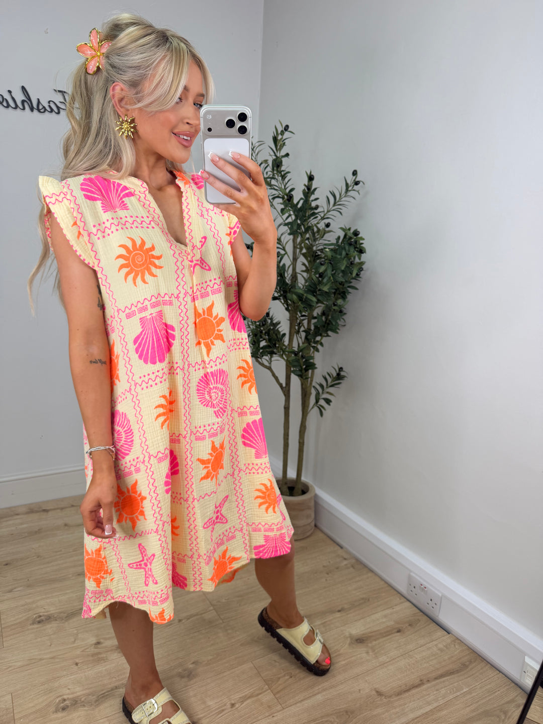 Seaside Dress - Lemon