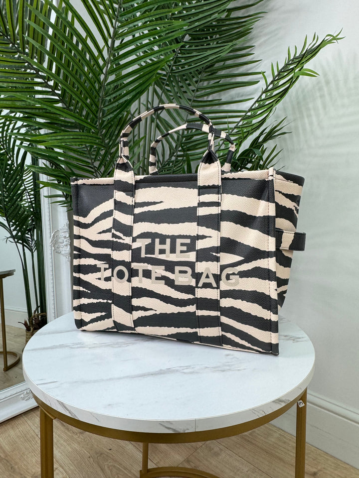 Zebra Tote Bag - Large