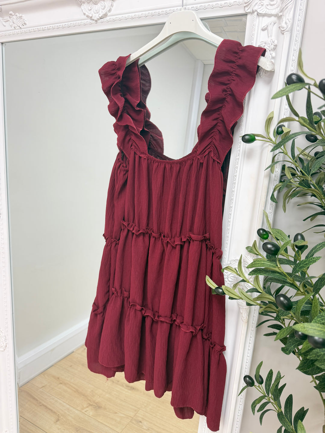 Burgundy Smock Top/Tunic