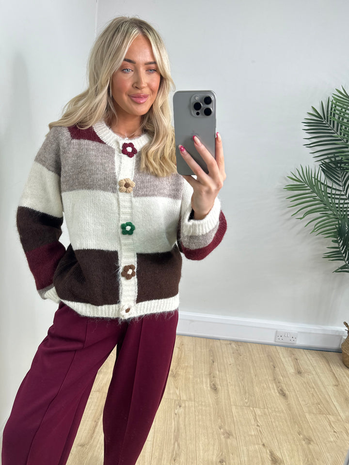 Floral Button Cardigan