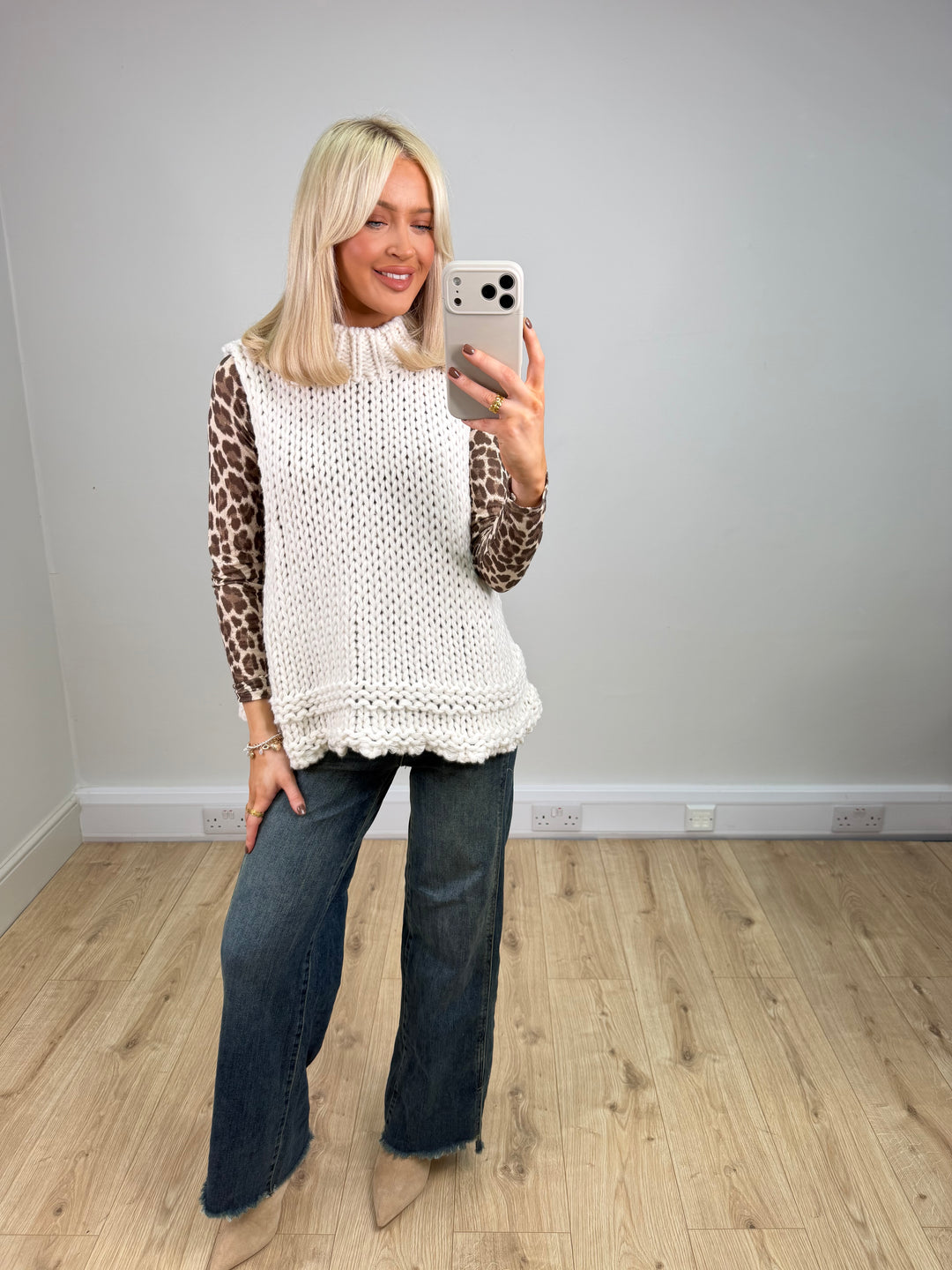 Hailey Chunky Sweater - Cream