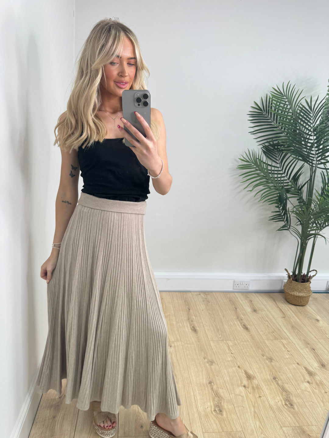 Nora Knitted Skirt - Mocha
