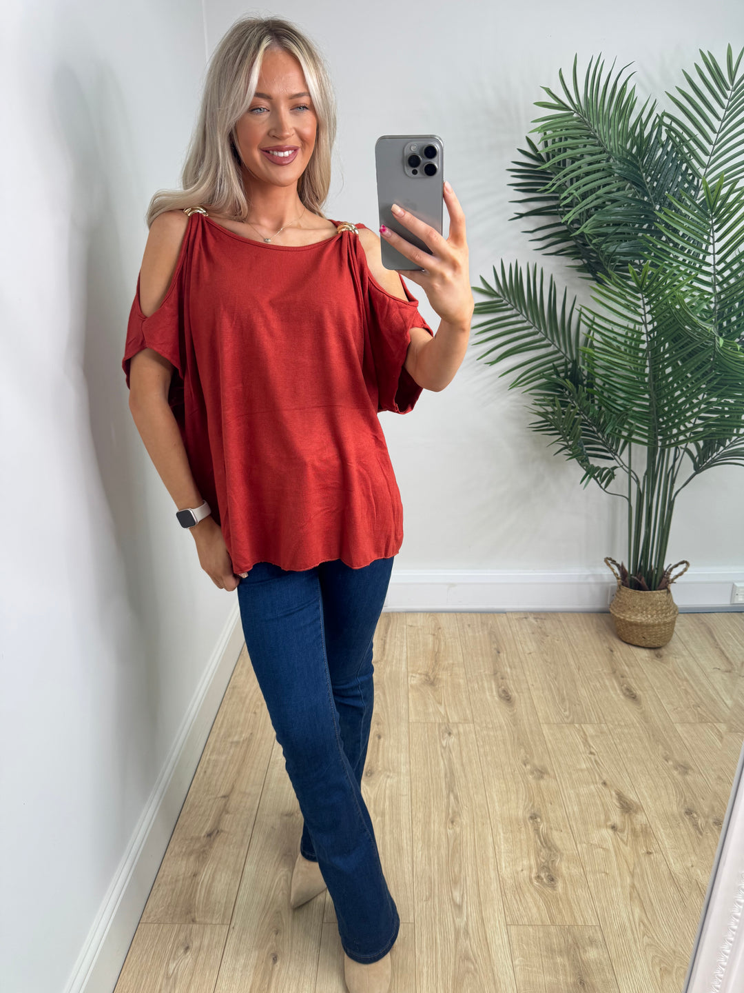 Mary Top - Burnt Orange