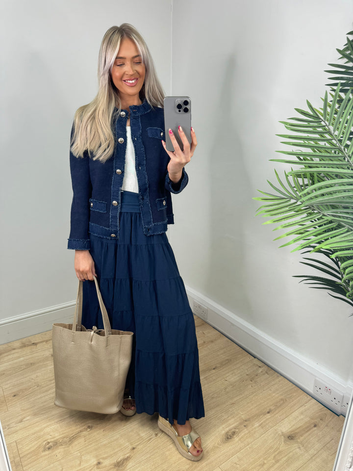 Freya Plain Jacket - Navy