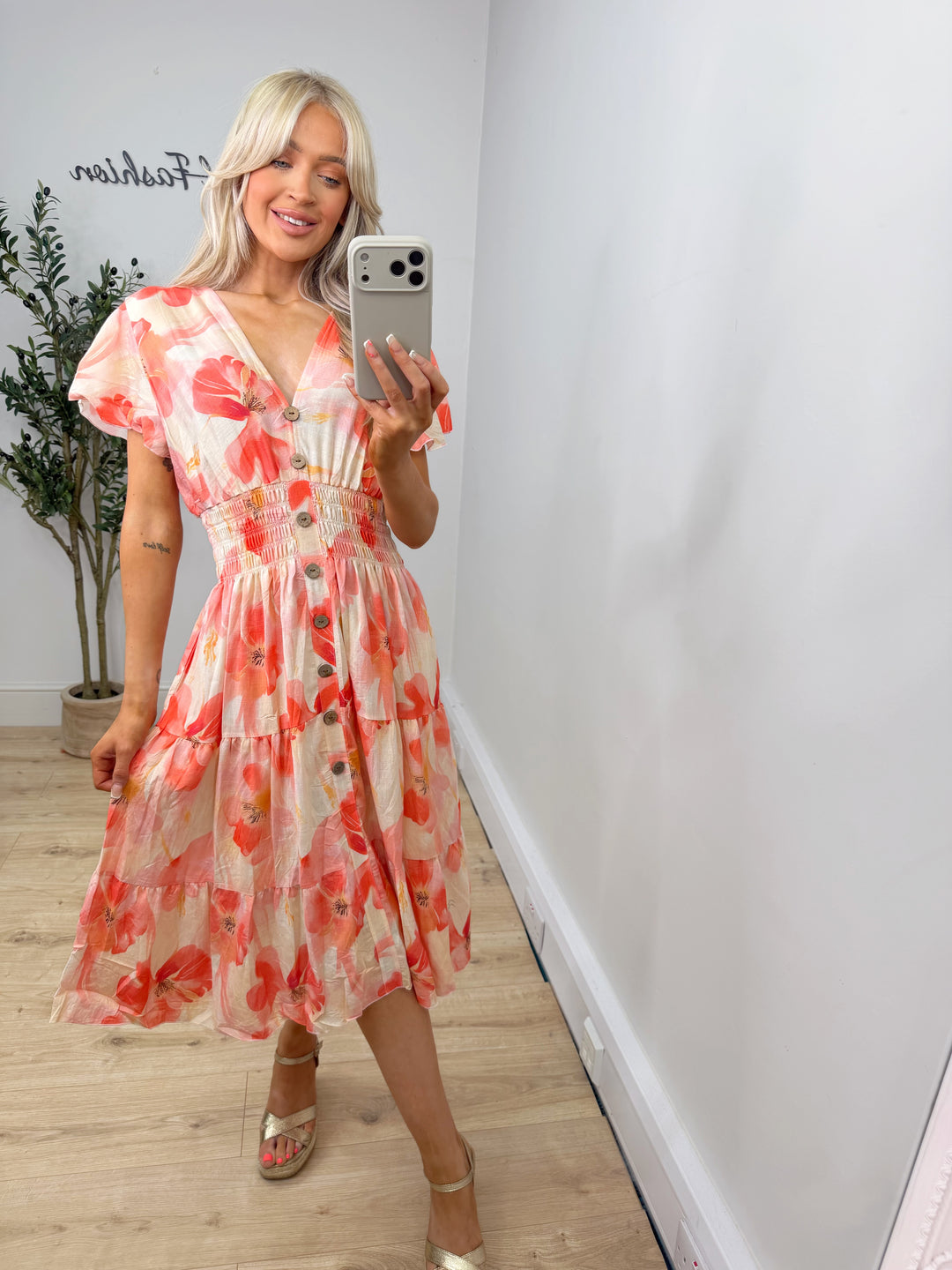 Daisy Dress - Peach