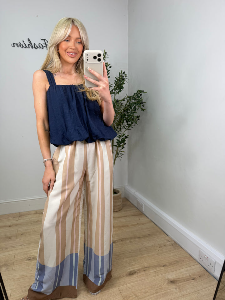 Esther Stripe Block Trousers
