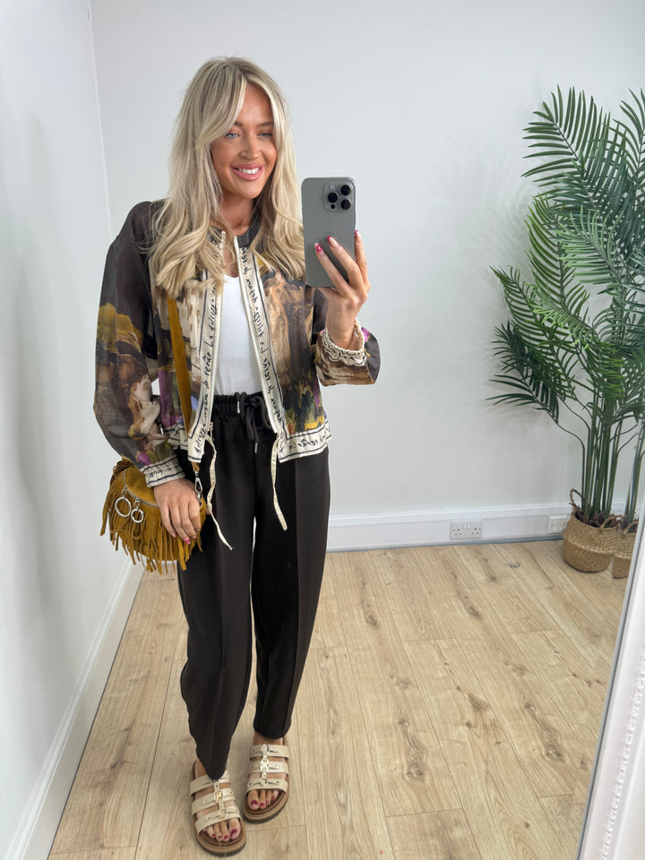 Antonio Bomber Jacket - Chocolate