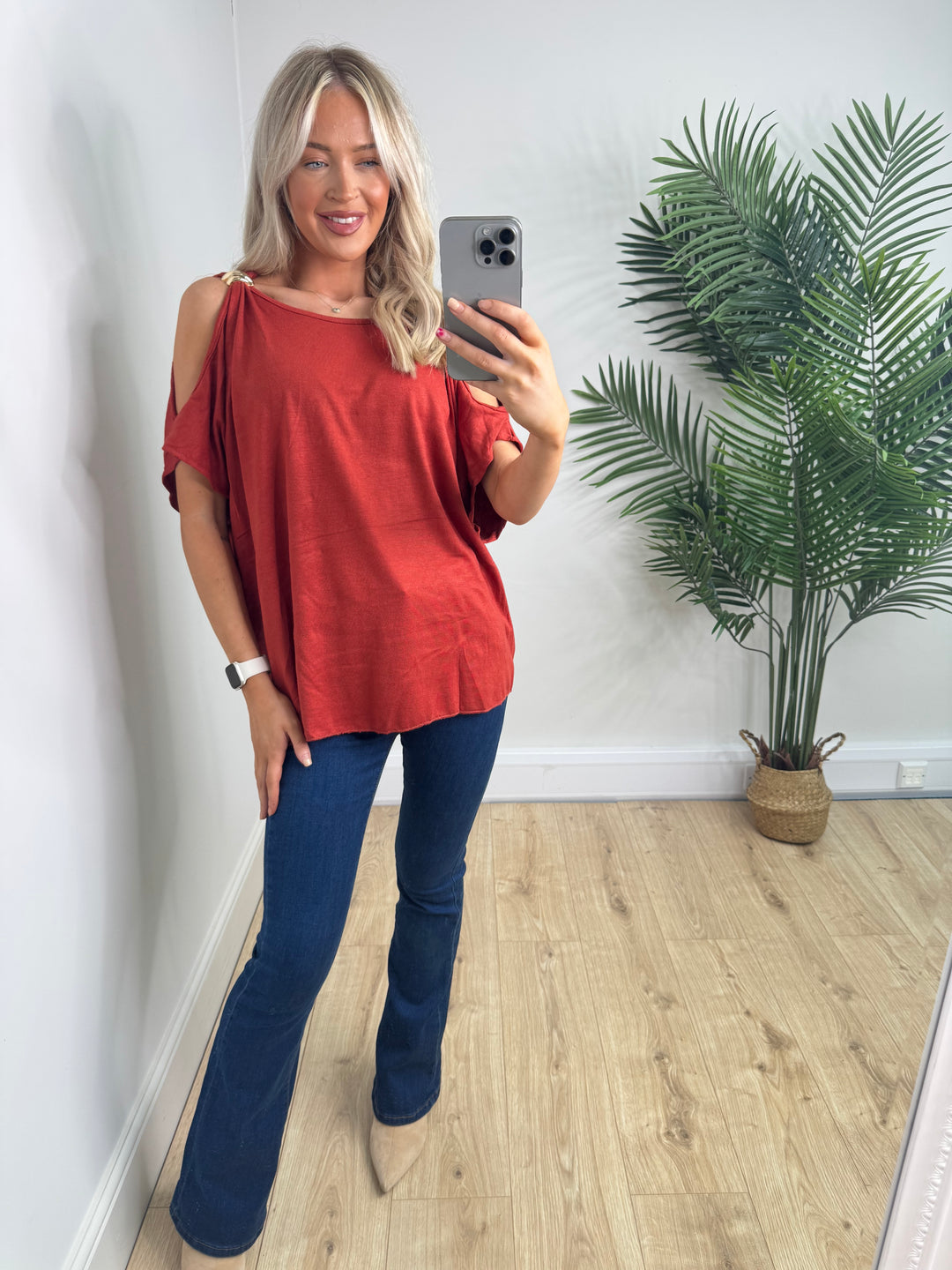 Mary Top - Burnt Orange
