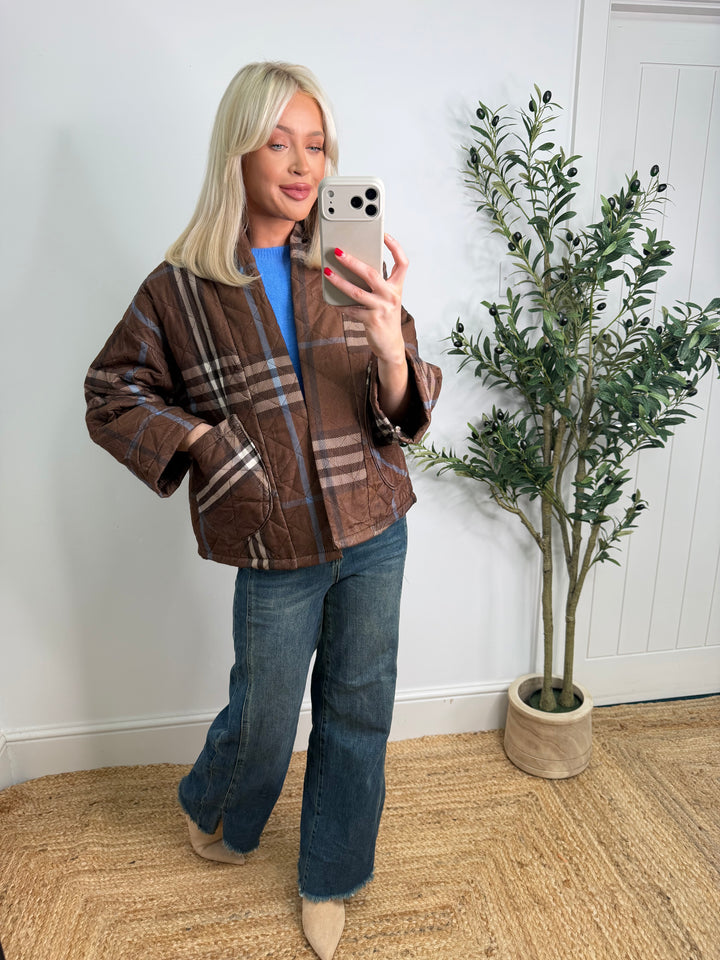 Burry Jacket - Choc & Blue