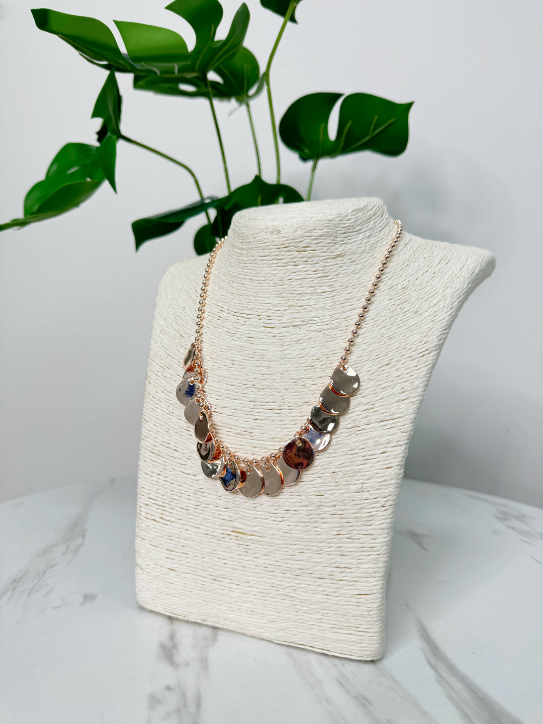 Penny Necklace - Rose Gold