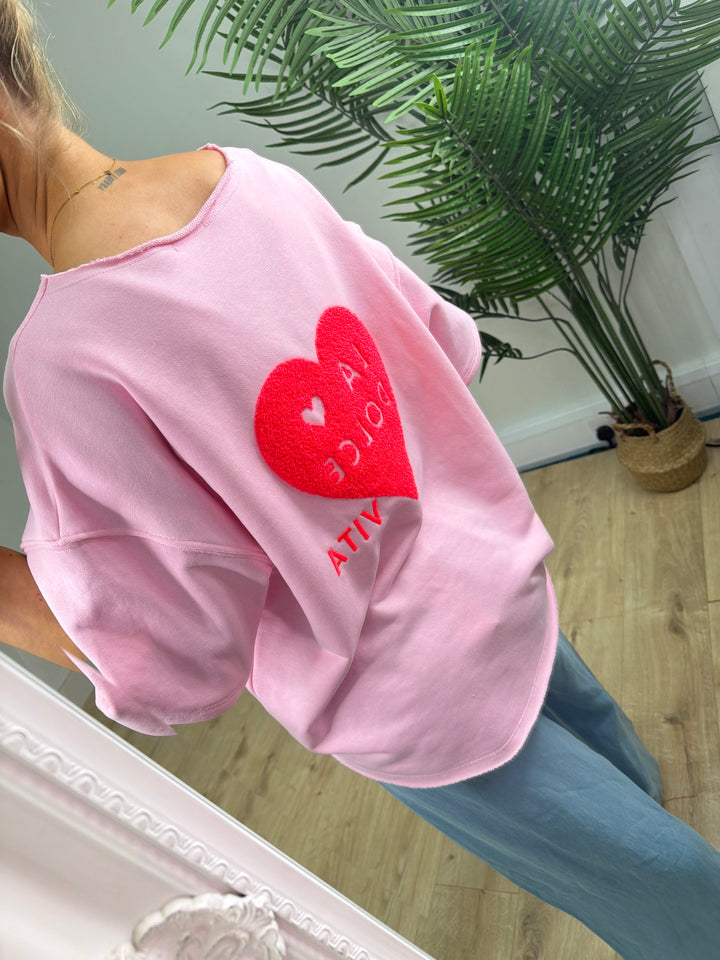 ‘Dolce Vita’ Sweatshirt - Pink