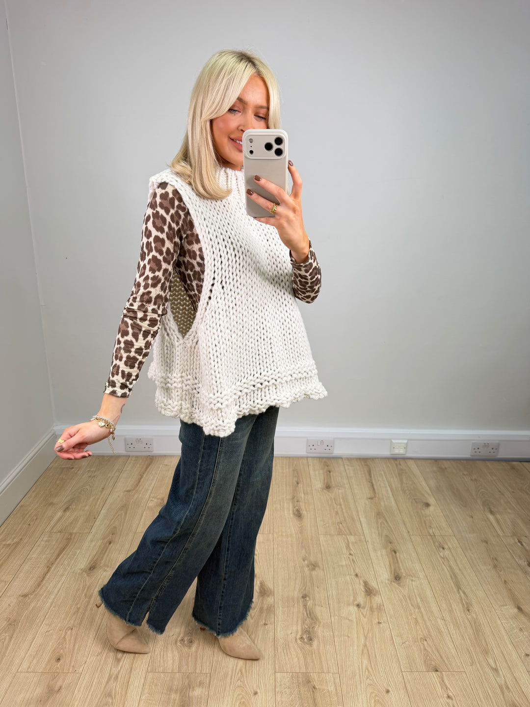 Hailey Chunky Sweater - Cream