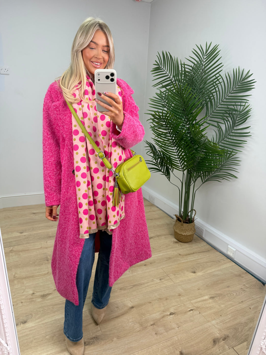 Adaline Longline Shacket - Pink