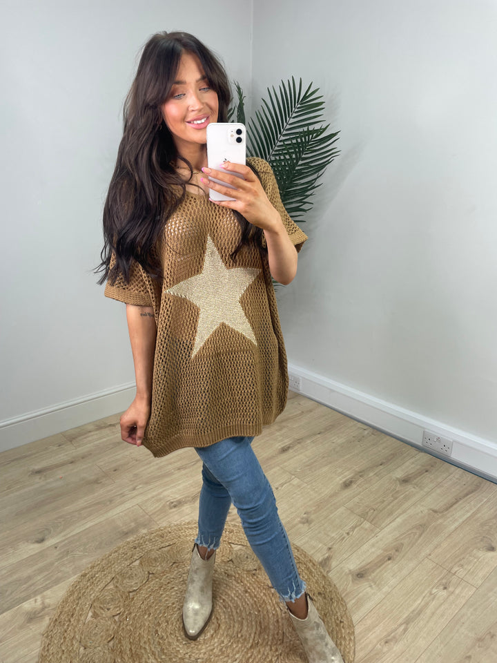 Maria Star Top - Camel