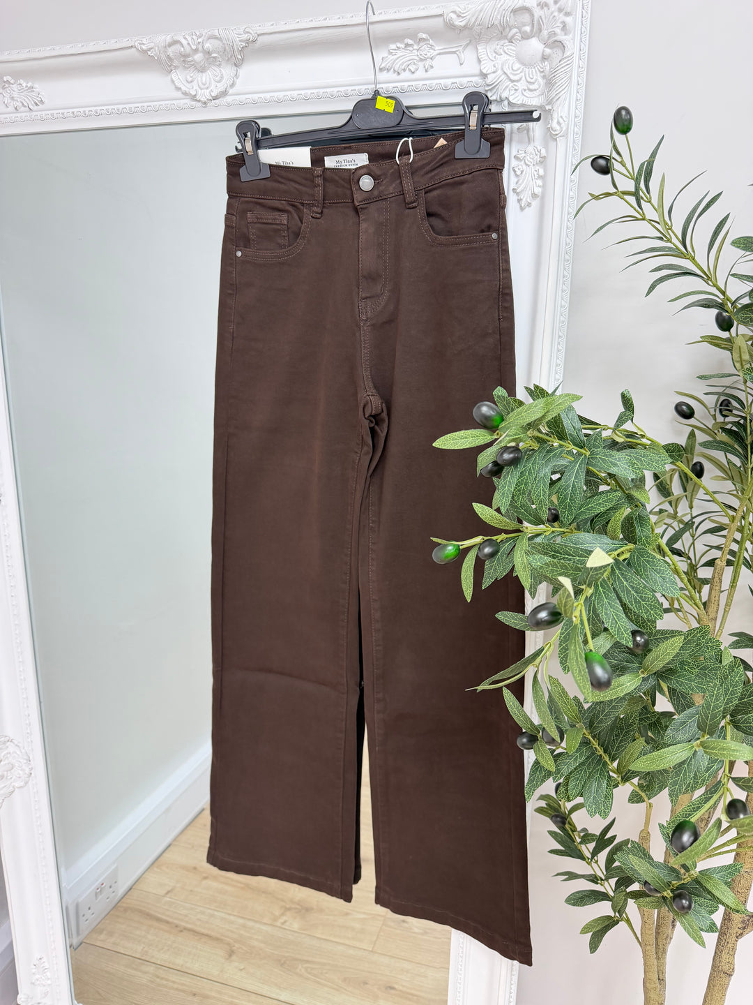 Chocolate Wide Leg Jeans