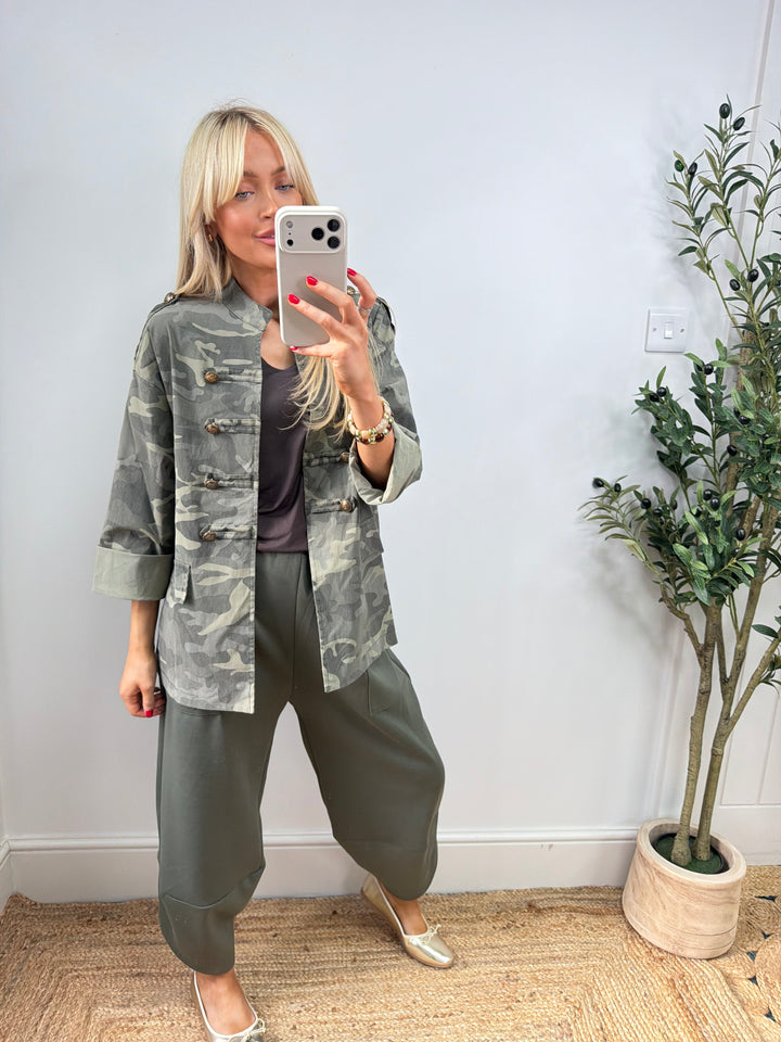 Maggie Military Magic Jacket - Khaki