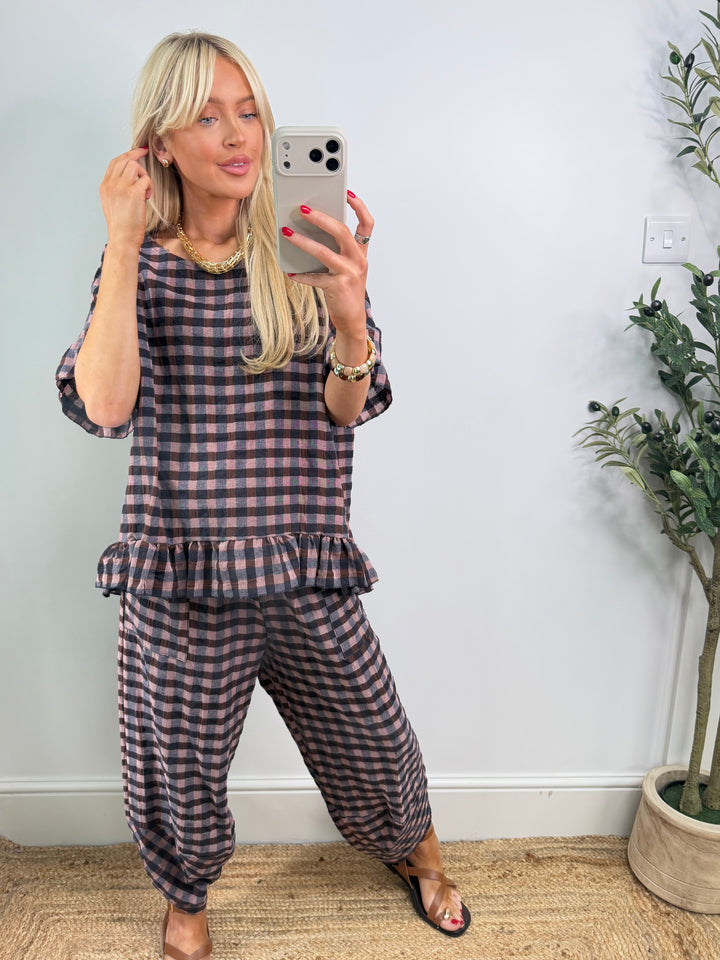 Delane Gingham Pocket Barrel - S1