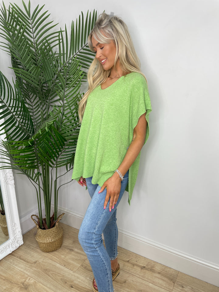 Pollie Knit Top - Apple Green