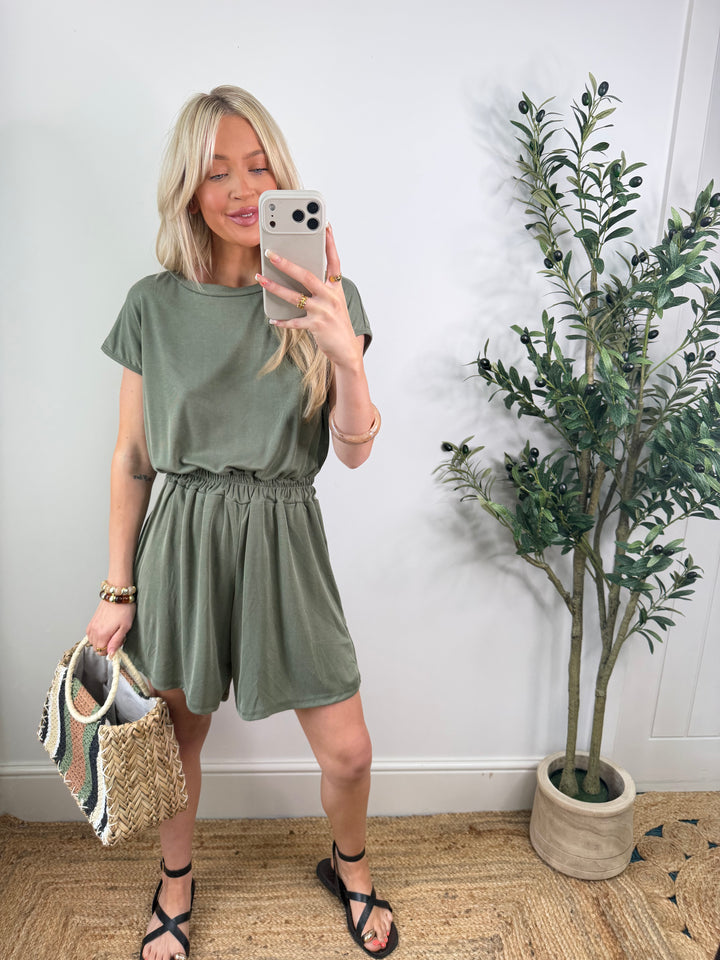 Jalo Playsuit - Khaki