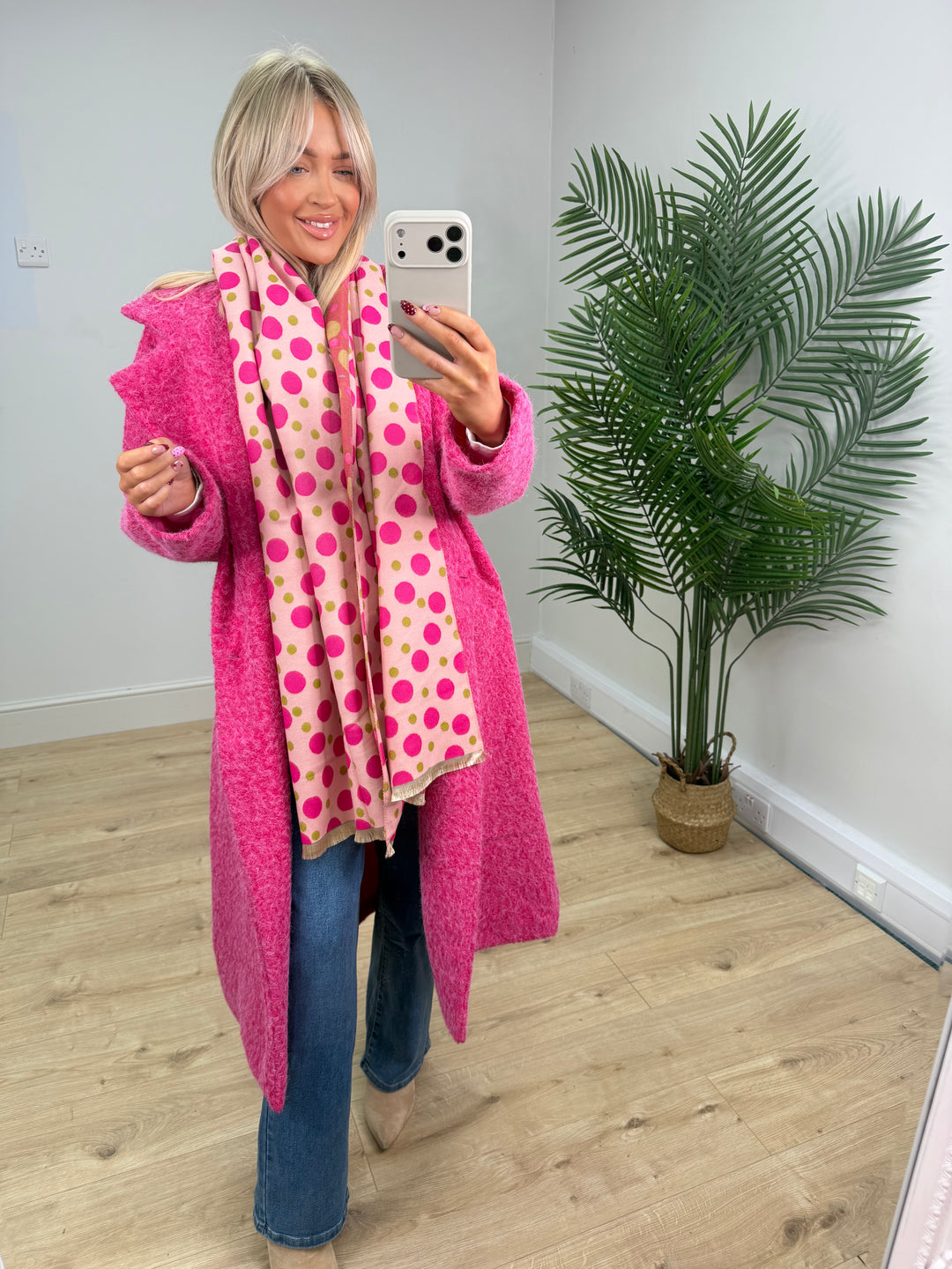 Adaline Longline Shacket - Pink