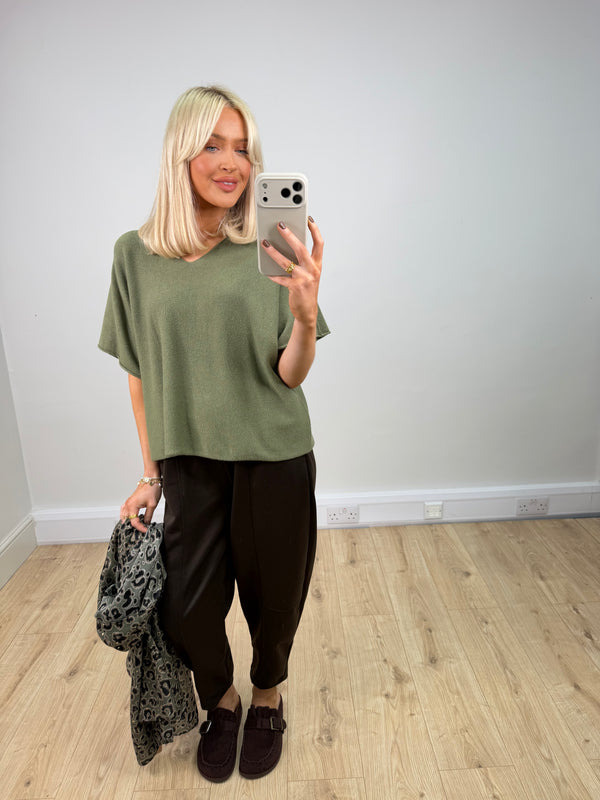 Kembra Knit - Olive Green