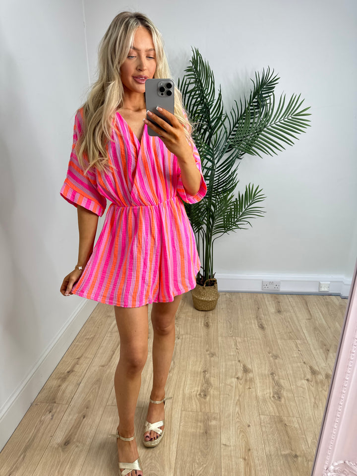 Romy Playsuit - Stripe