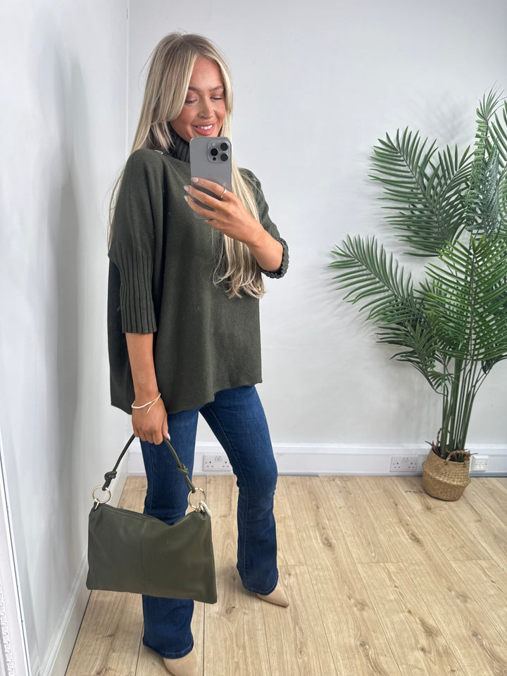 Melanie Ribbed Knit - Khaki