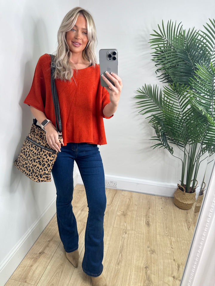 Kennedy Knit -  Burnt Orange