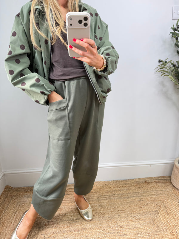 Pocket Barrel Joggers - Khaki