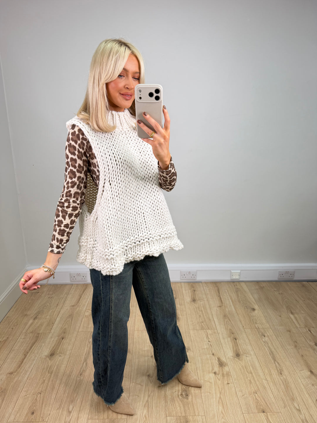 Hailey Chunky Sweater - Cream