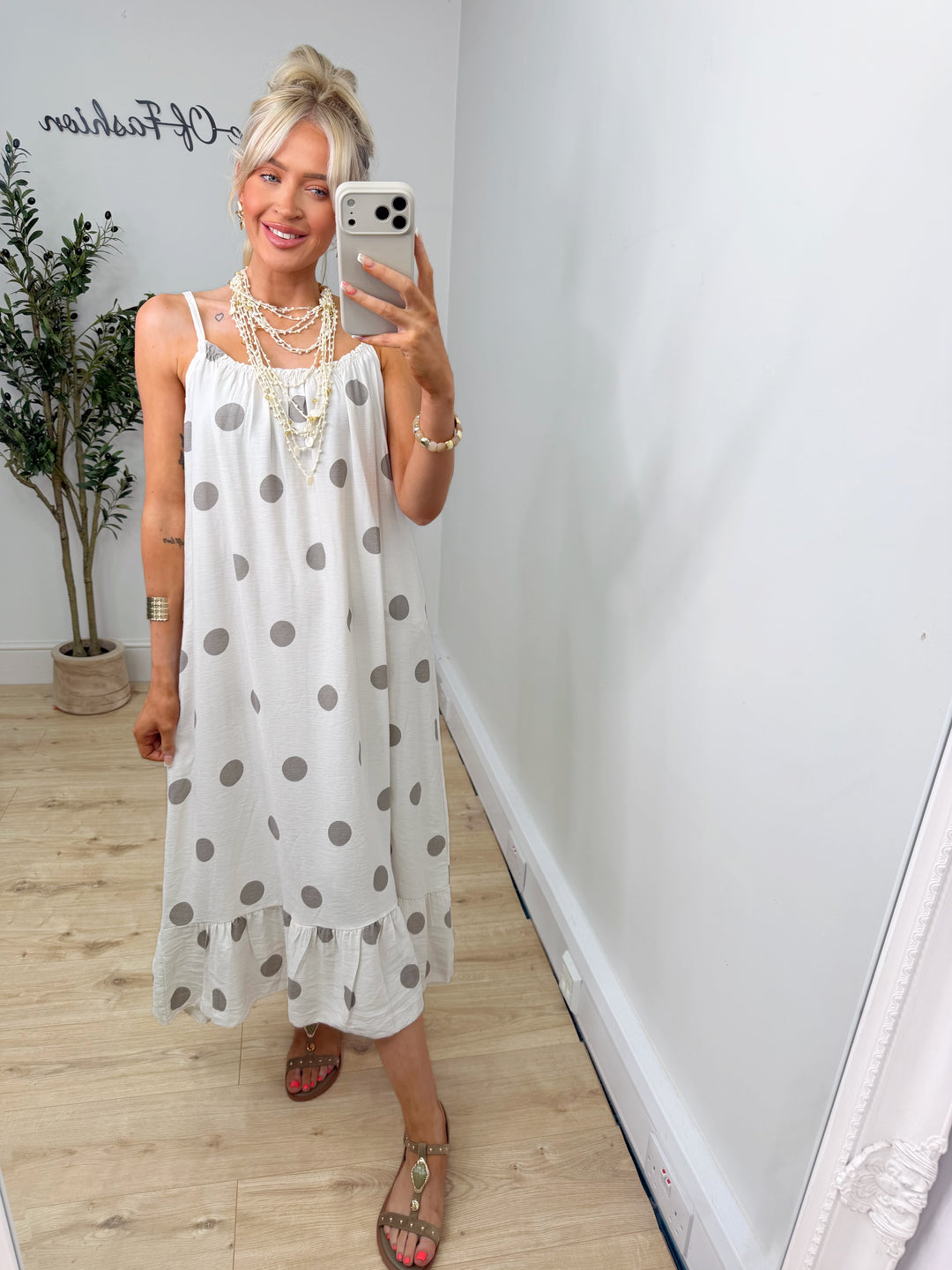 Bethany Polka Dot Sun Dress