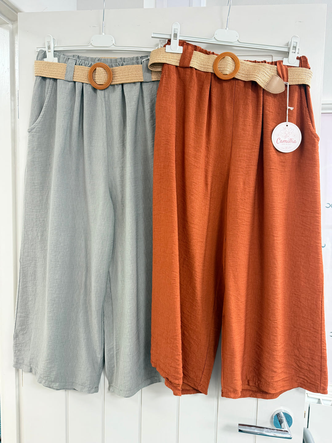 Belted Culouttes - Mocha or Rust