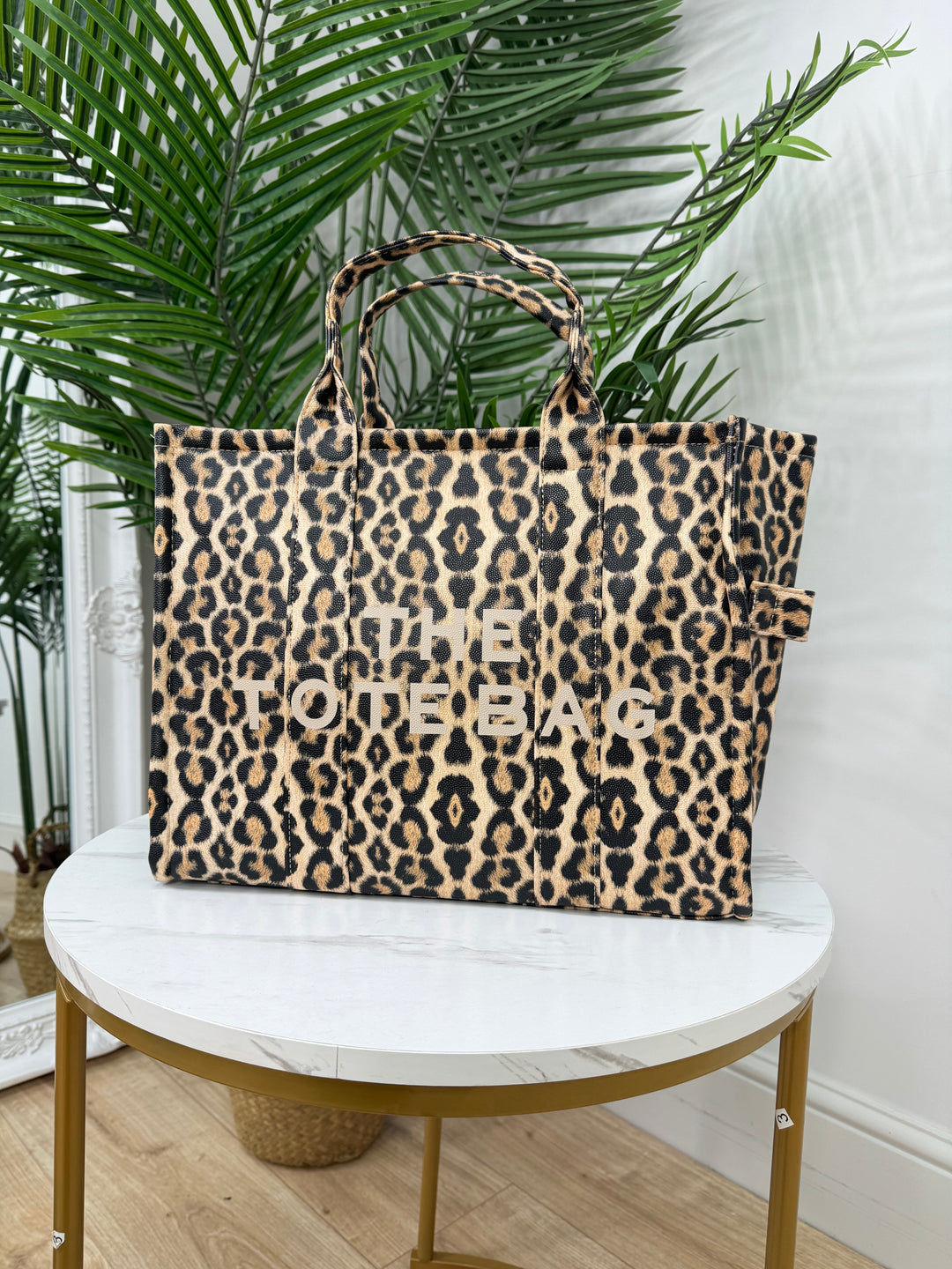 Leopard Tote Bag - Large