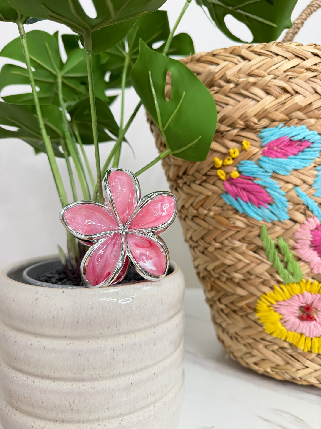 Flower Clip - Pink