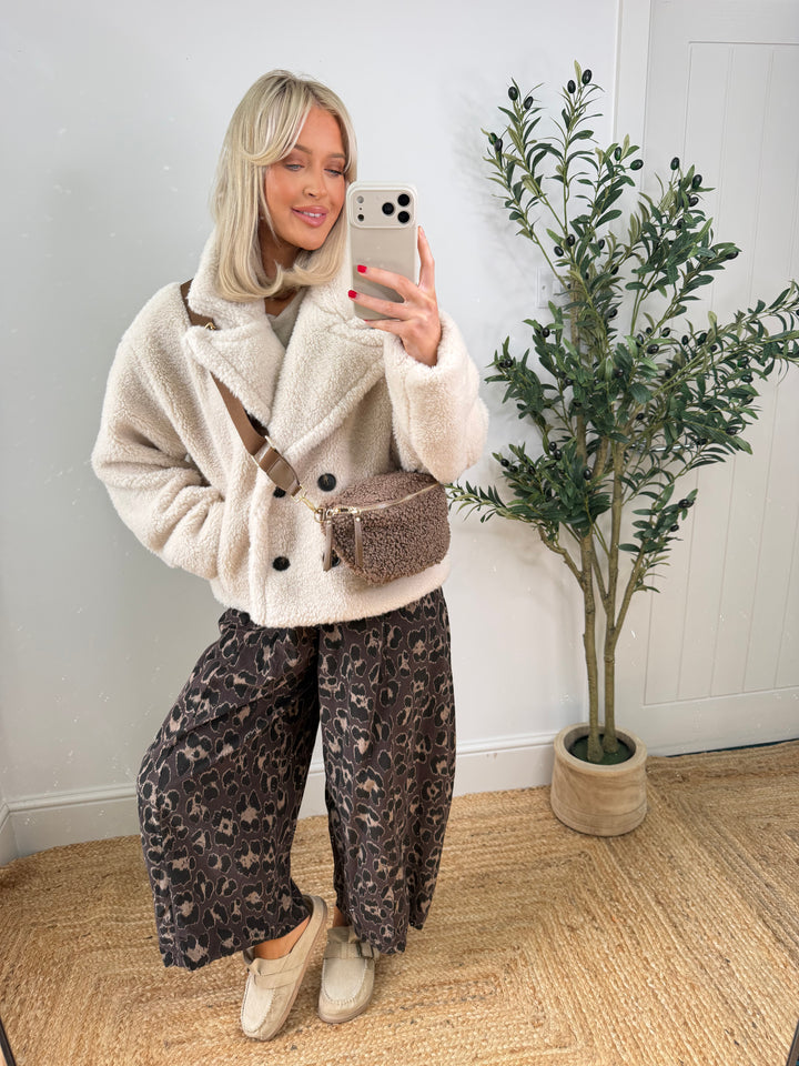 Ashton Teddy Coat - Cream