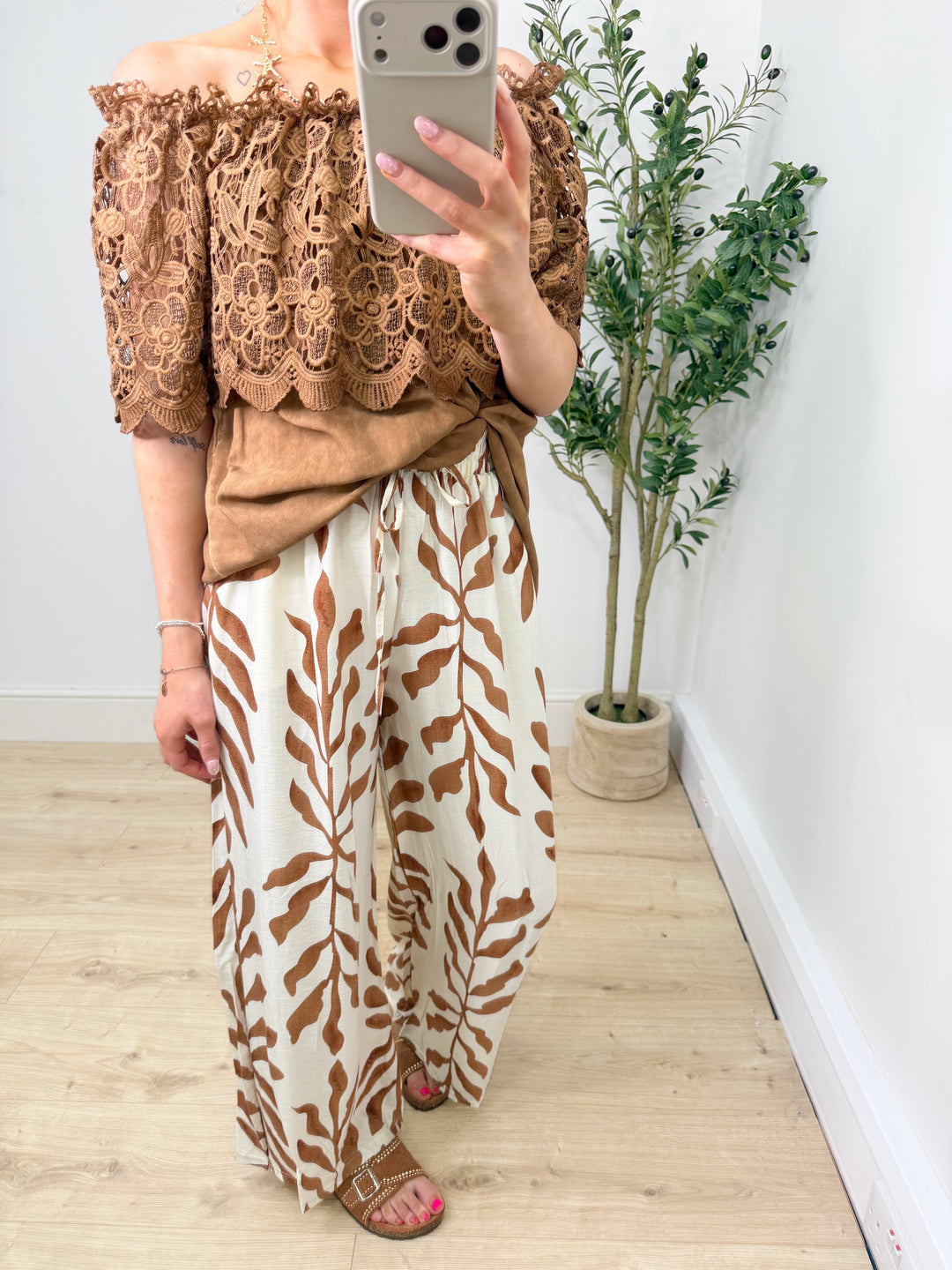 Palm Trousers - Tan