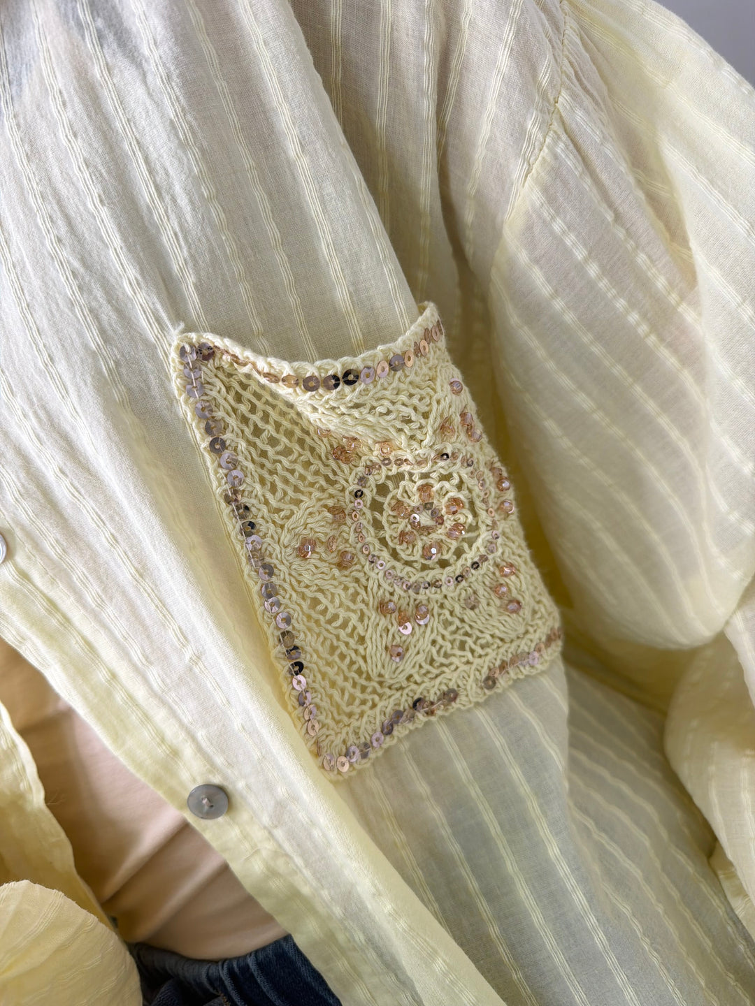 Farrah Gem Shirt - Lemon