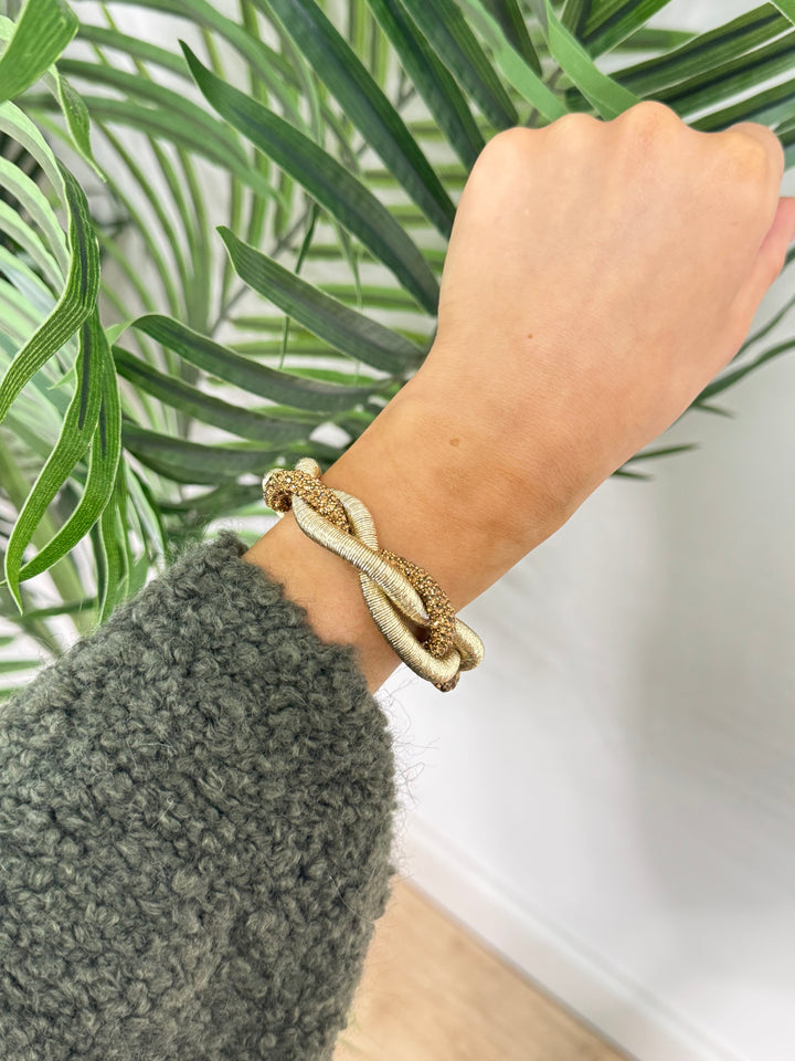 Twister Magnetic Bracelet - Gold