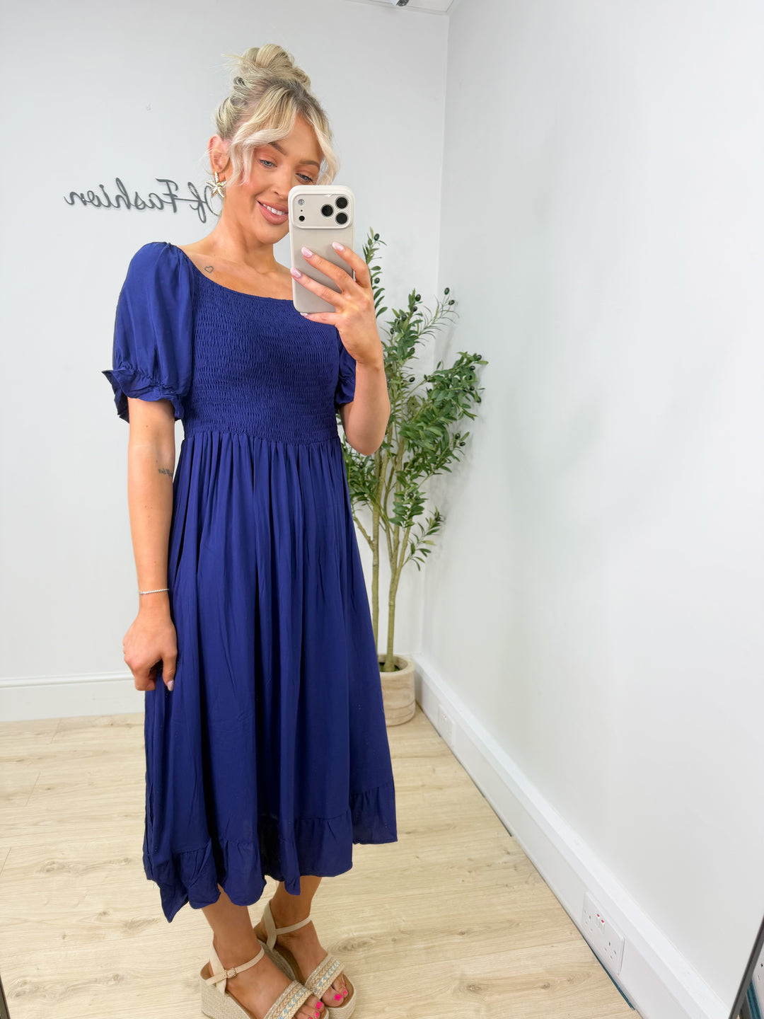 Faye Dress - Navy