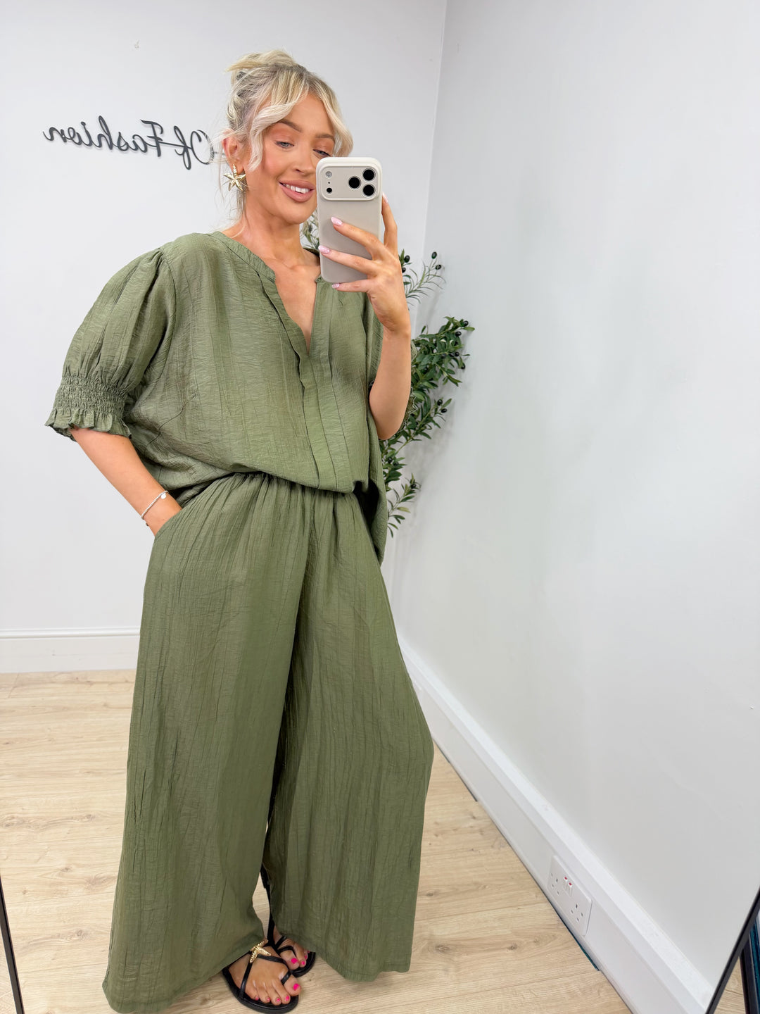 Pasha Top - Khaki