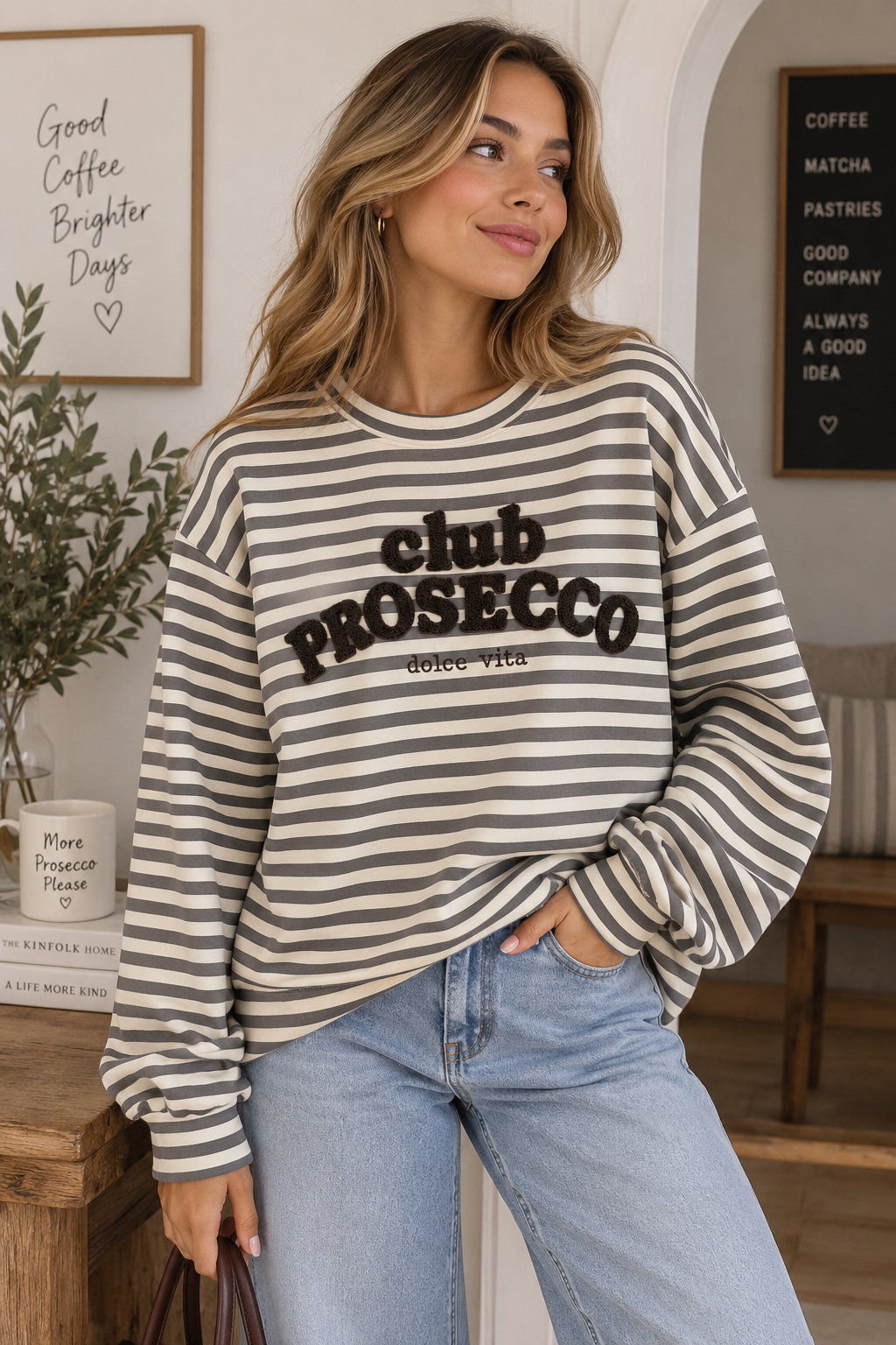 Club Prosecco Sweatshirt - Mocha
