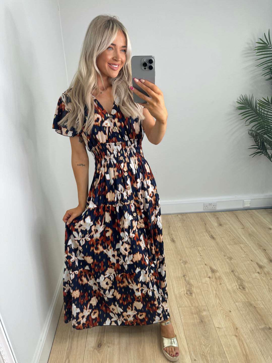 Simone Dress - Navy