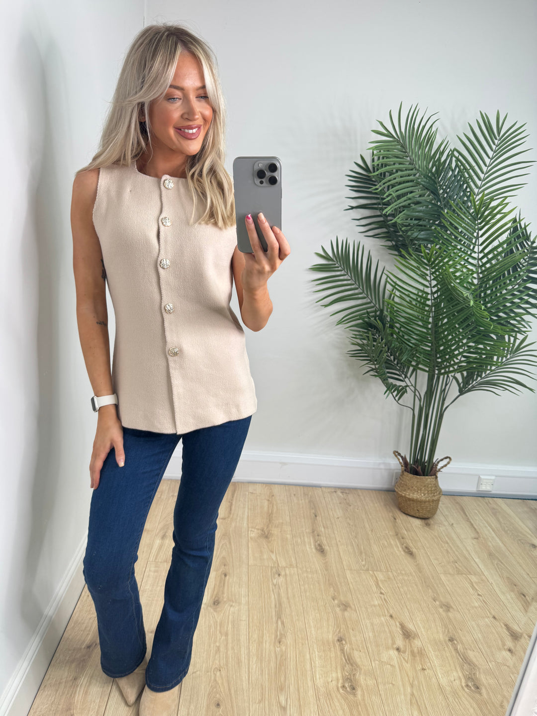 Masie Waistcoat - Cream