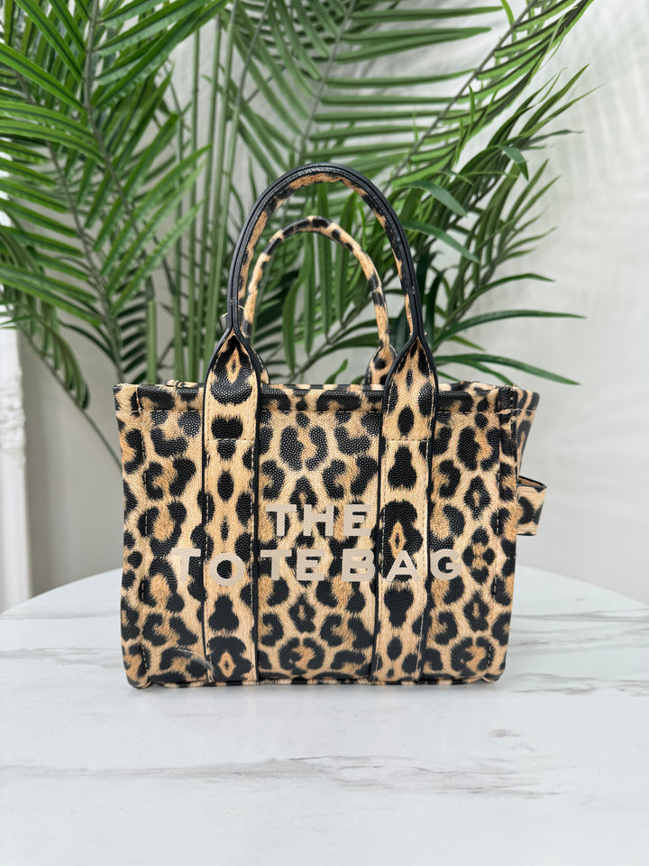 Leopard Tote Bag - Small