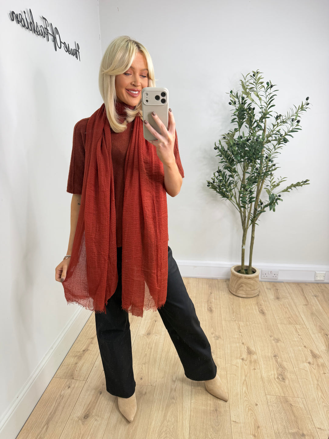Everyday Scarf - Rust